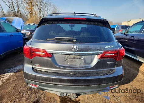 2014 Acura Mdx z USA, uszkodzony, nr VIN 5FRYD4H25EB042594